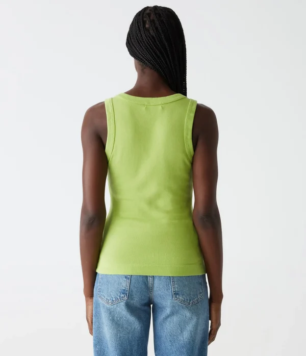 Michael Stars Maya V-Neck Tank- Tank Tops | 1x1 Cotton T-Shirts