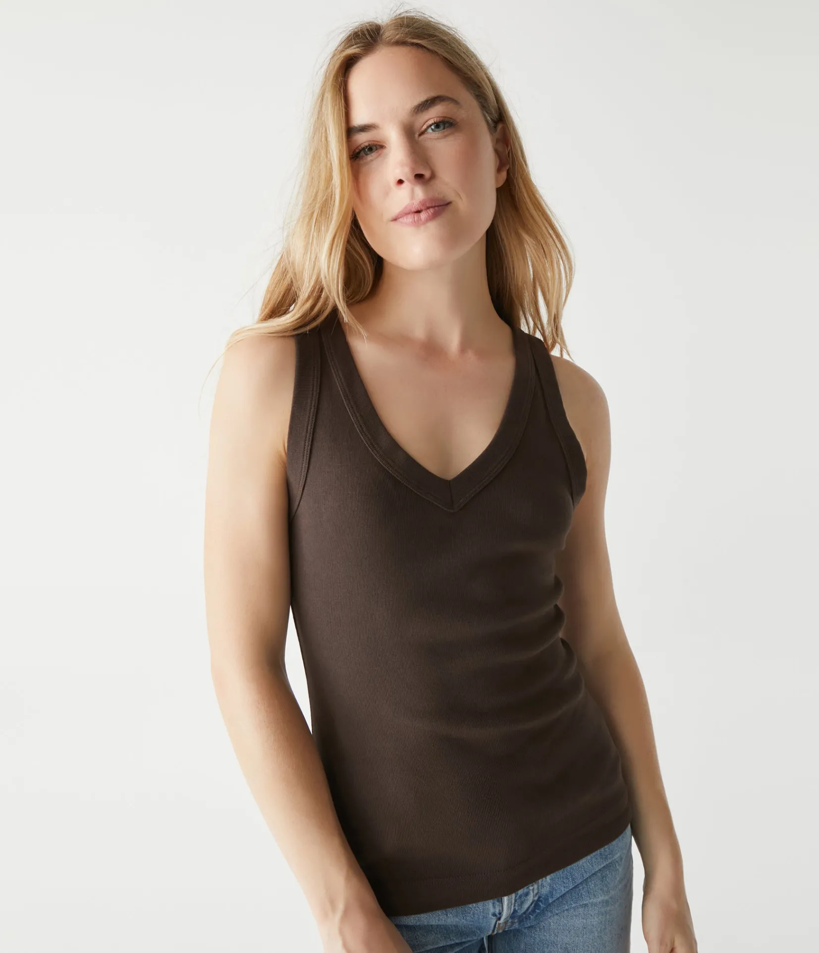 maya_vneck_tank_28.webp Michael Stars Maya V-Neck Tank- Tank Tops | 1x1 Cotton T-Shirts