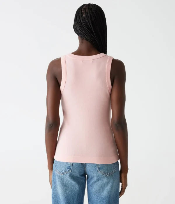 Michael Stars Maya V-Neck Tank- Tank Tops | 1x1 Cotton T-Shirts