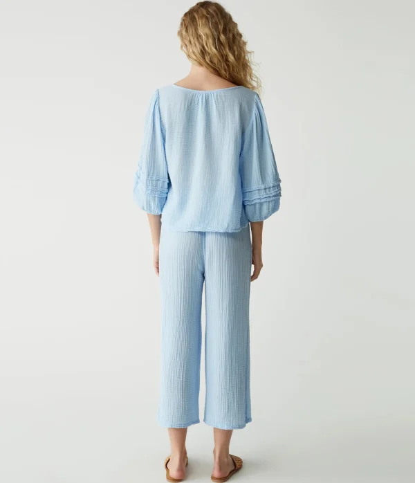 Michael Stars Medina Cropped Gauze Pant- Pants, Shorts & Skirts