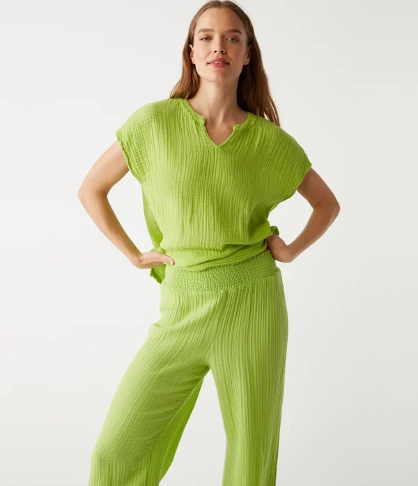 Michael Stars Medina Cropped Gauze Pant- Pants, Shorts & Skirts