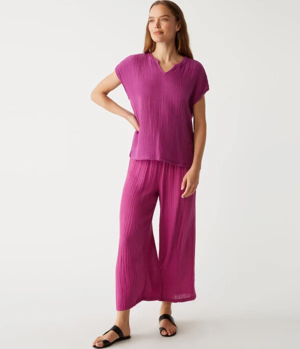Michael Stars Medina Cropped Gauze Pant- Pants, Shorts & Skirts