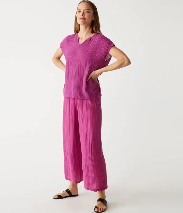Michael Stars Medina Cropped Gauze Pant- Pants, Shorts & Skirts