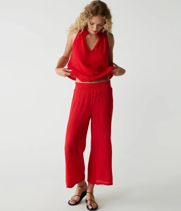 Michael Stars Medina Cropped Gauze Pant- Pants, Shorts & Skirts