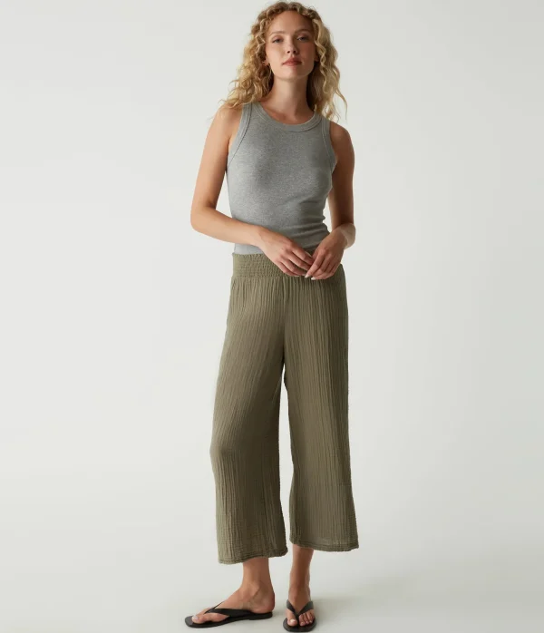 Michael Stars Medina Cropped Gauze Pant- Pants, Shorts & Skirts
