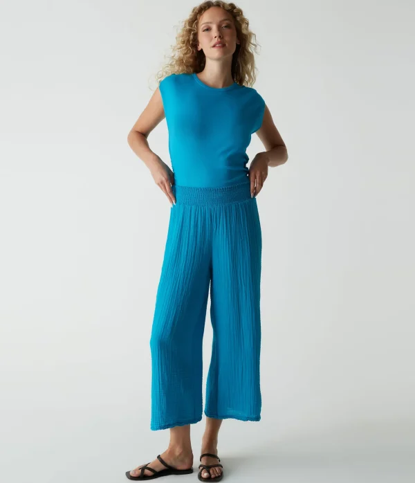 Michael Stars Medina Cropped Gauze Pant- Pants, Shorts & Skirts