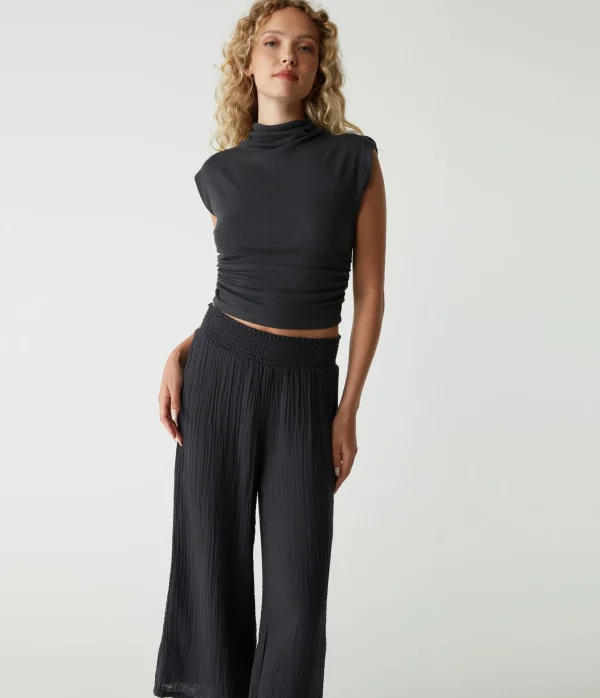Michael Stars Medina Cropped Gauze Pant- Pants, Shorts & Skirts