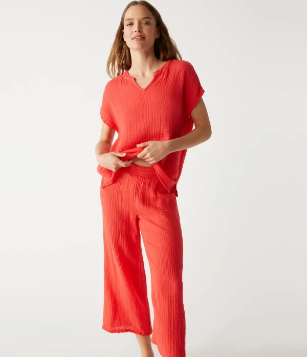 Michael Stars Medina Cropped Gauze Pant- Pants, Shorts & Skirts