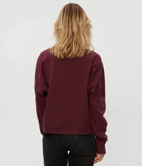 Michael Stars Mila Mock Neck Sweatshirt- Loungewear