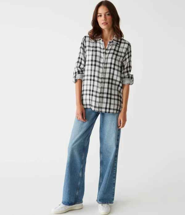 Michael Stars Millie Plaid Shirt- Tops, Blouses & Shirts
