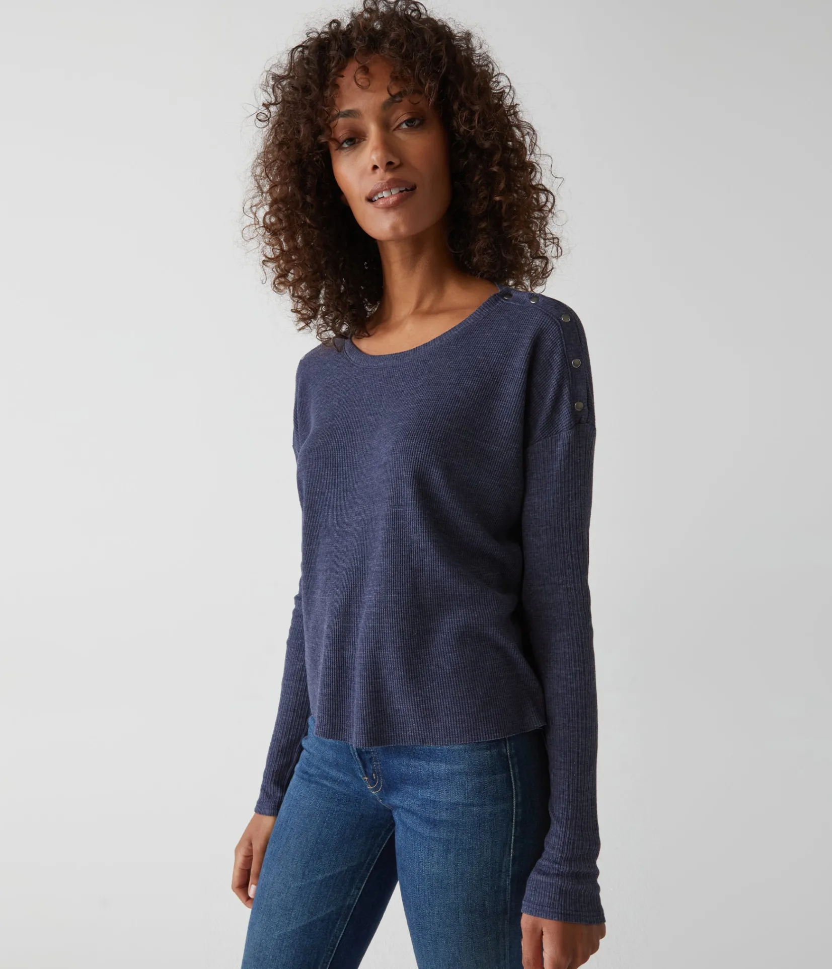 milo_shoulder_snap_thermal_top_21.webp Michael Stars Milo Shoulder Snap Thermal Top- T-Shirts | Loungewear