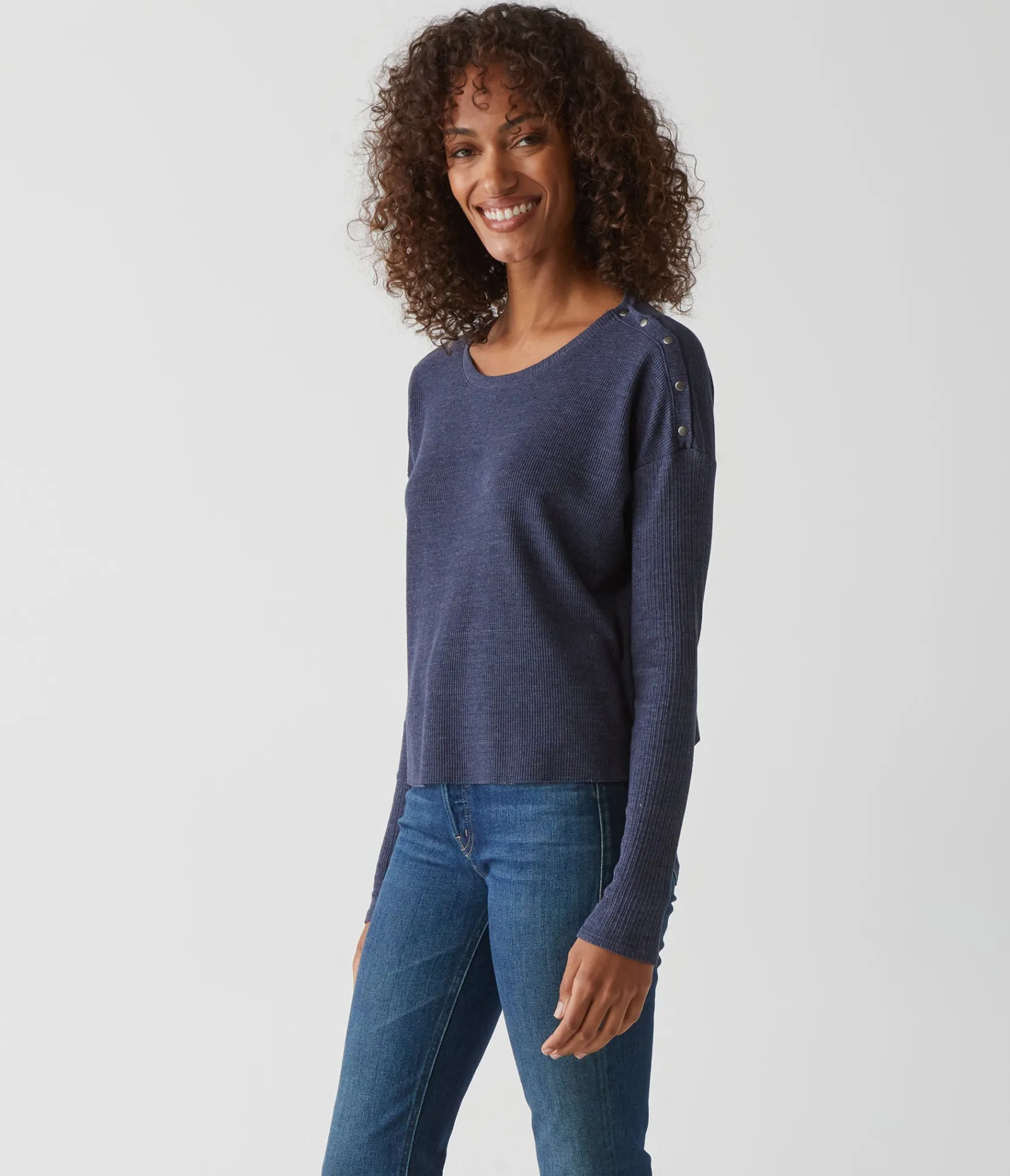milo_shoulder_snap_thermal_top_23.webp Michael Stars Milo Shoulder Snap Thermal Top- T-Shirts | Loungewear