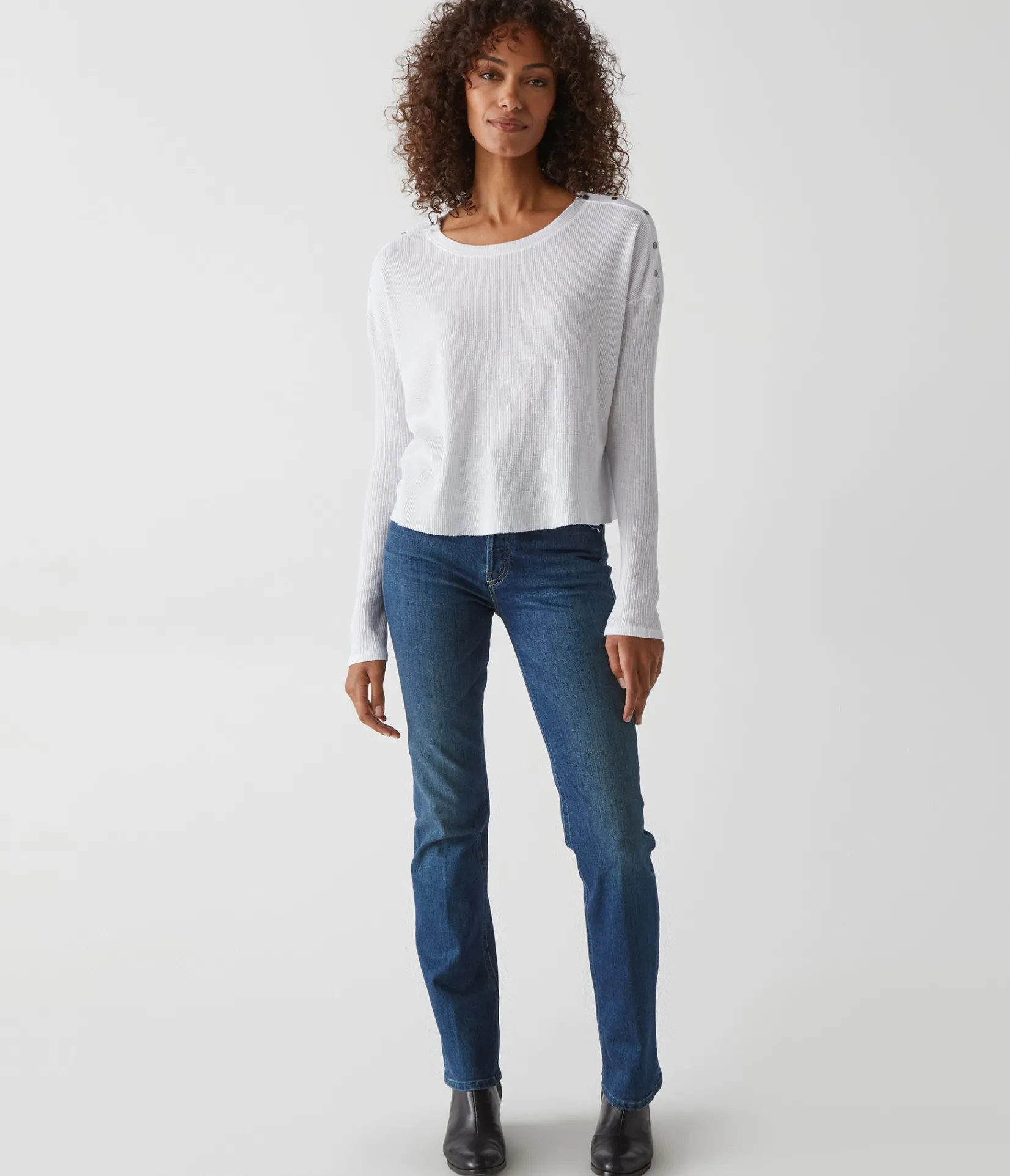 milo_shoulder_snap_thermal_top_26.webp Michael Stars Milo Shoulder Snap Thermal Top- T-Shirts | Loungewear