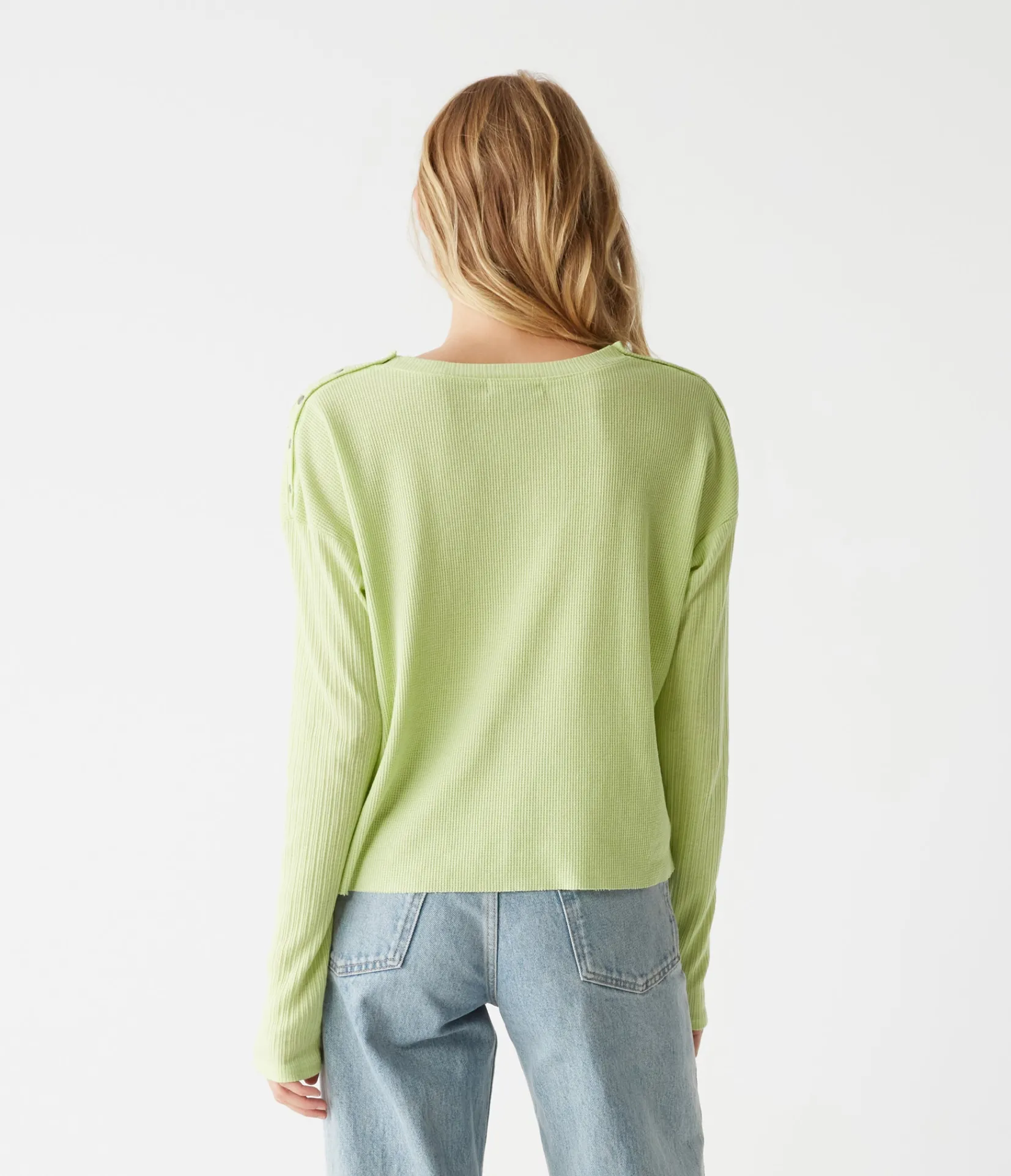 milo_shoulder_snap_thermal_top_3.webp Michael Stars Milo Shoulder Snap Thermal Top- T-Shirts | Loungewear