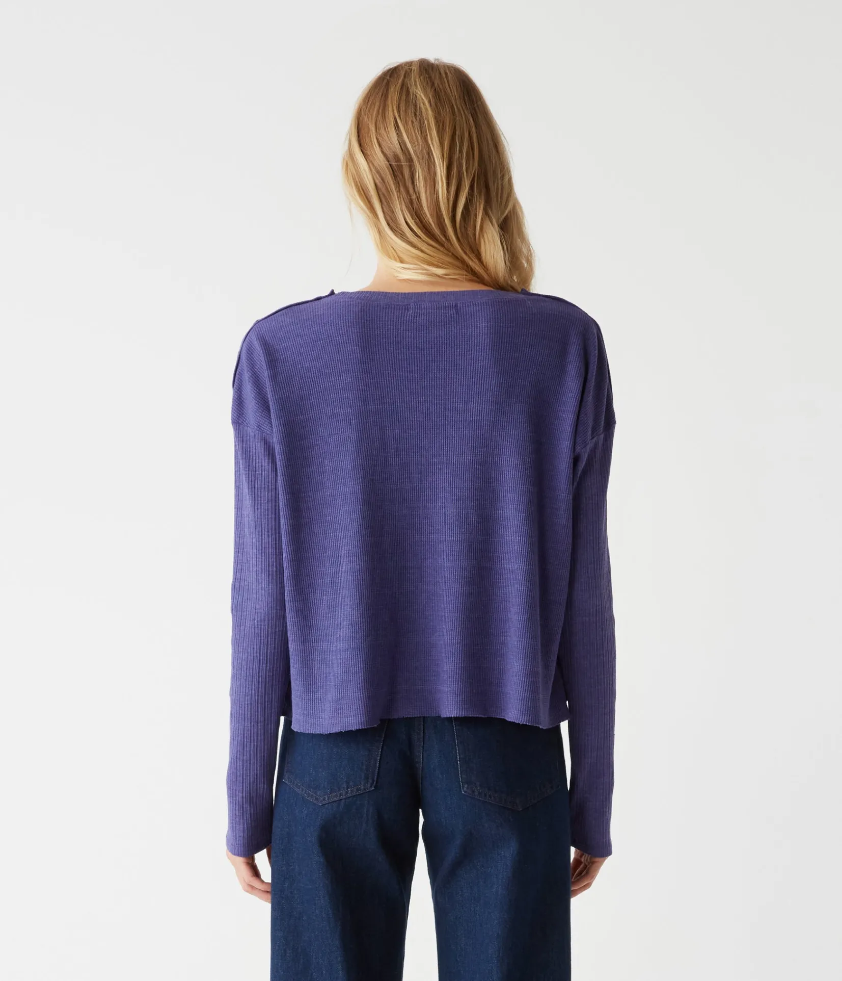 milo_shoulder_snap_thermal_top_7.webp Michael Stars Milo Shoulder Snap Thermal Top- T-Shirts | Loungewear