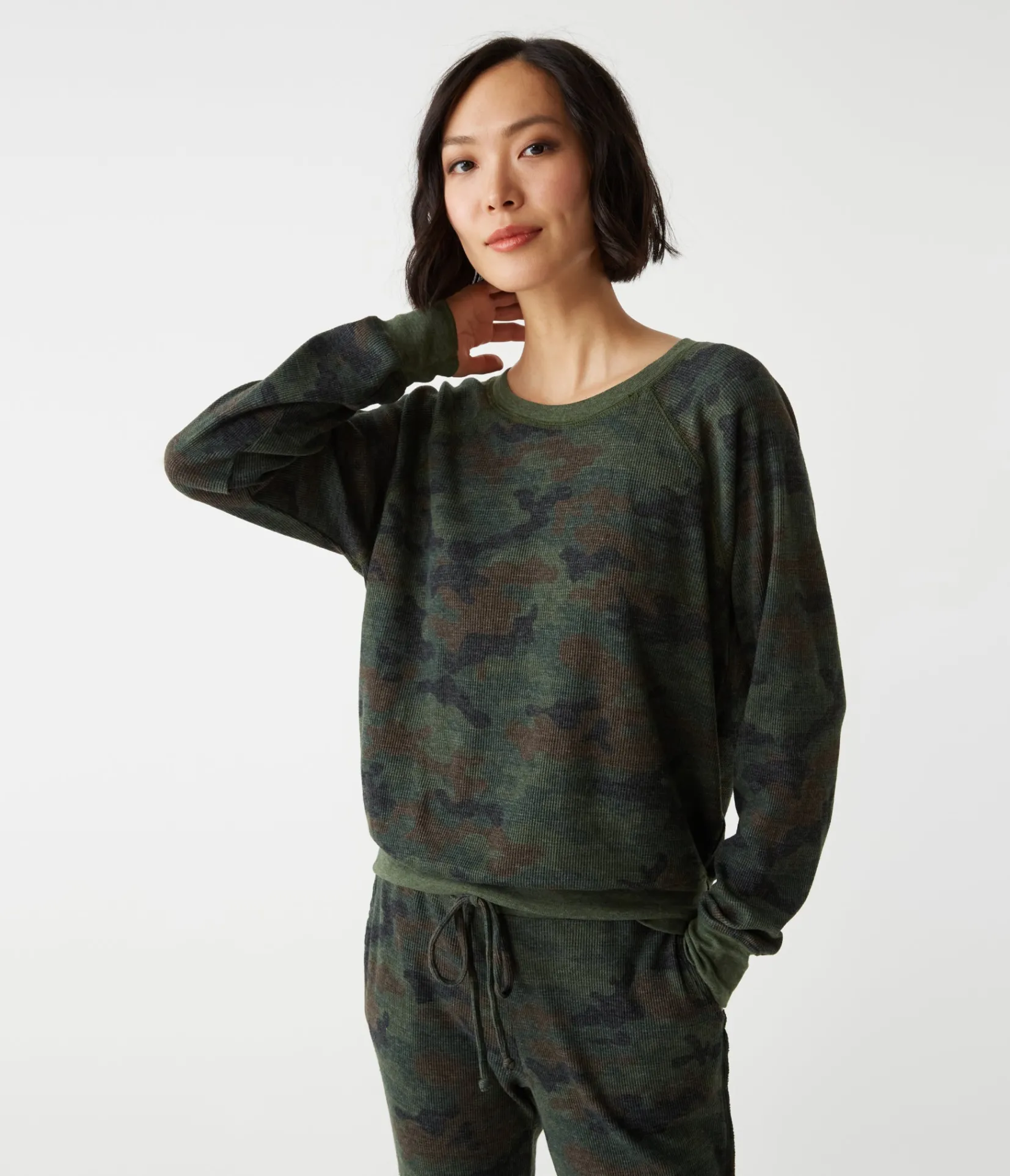 mira_camo_pullover_0.webp Michael Stars Mira Camo Pullover- T-Shirts | Loungewear