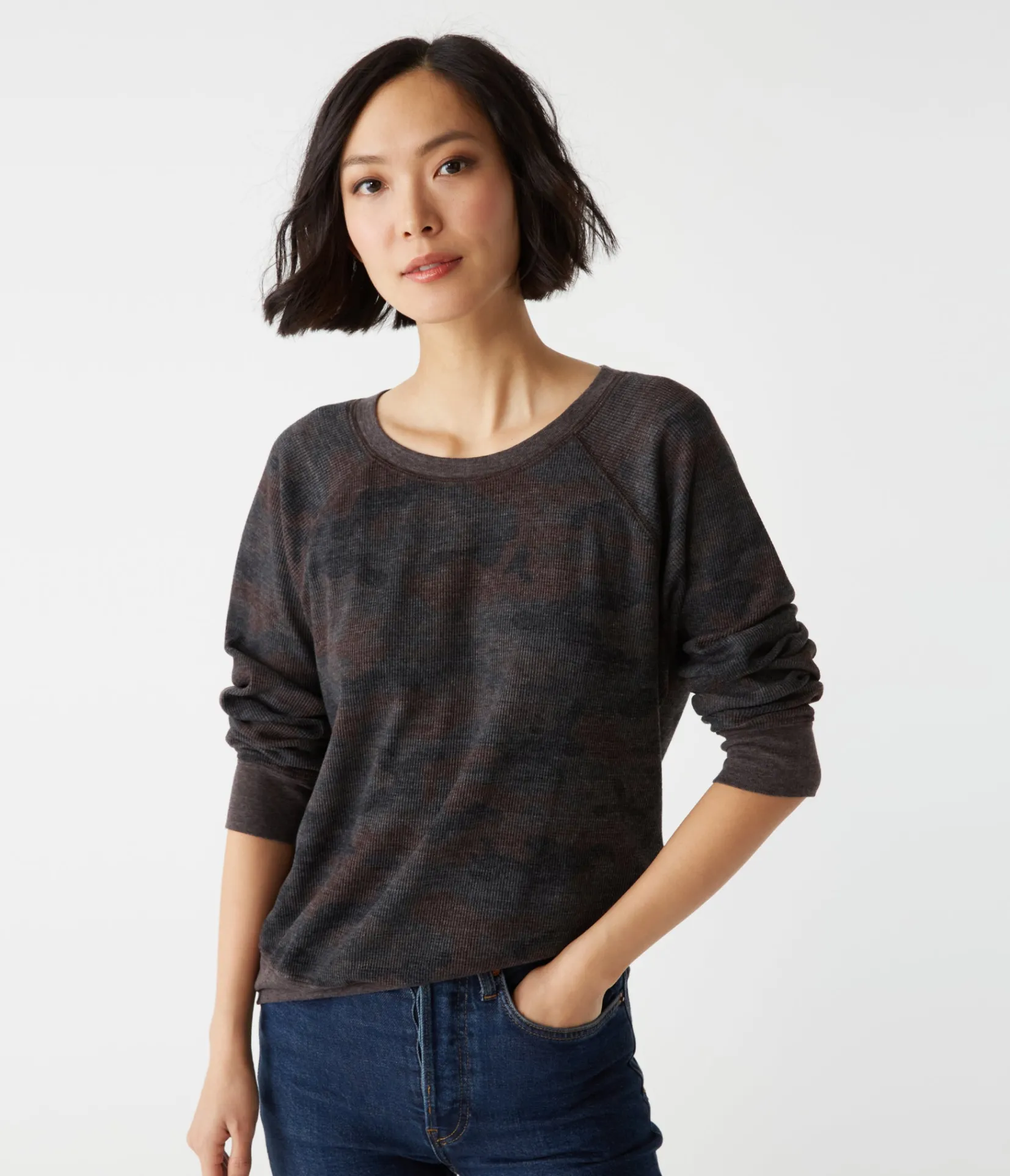 mira_camo_pullover_4.webp Michael Stars Mira Camo Pullover- T-Shirts | Loungewear