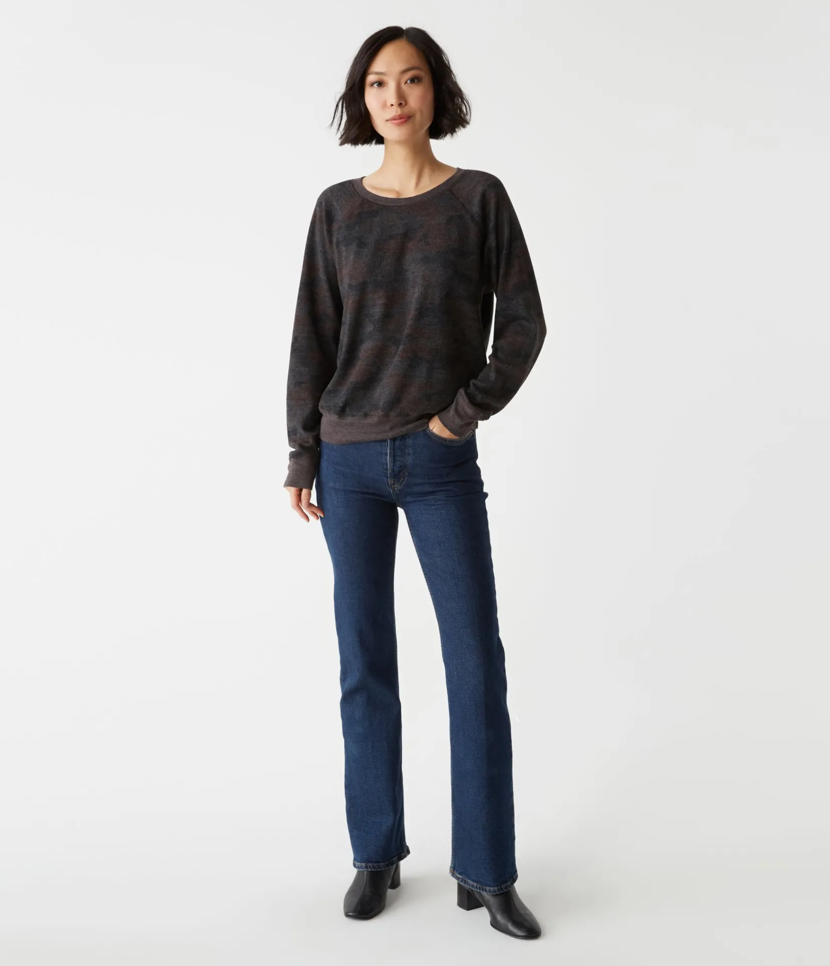 mira_camo_pullover_5.webp Michael Stars Mira Camo Pullover- T-Shirts | Loungewear