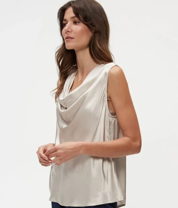 Michael Stars Mitzi Cowl Neck Top- Tops, Blouses & Shirts