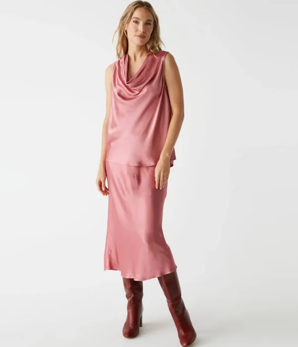 Michael Stars Mitzi Cowl Neck Top- Tops, Blouses & Shirts