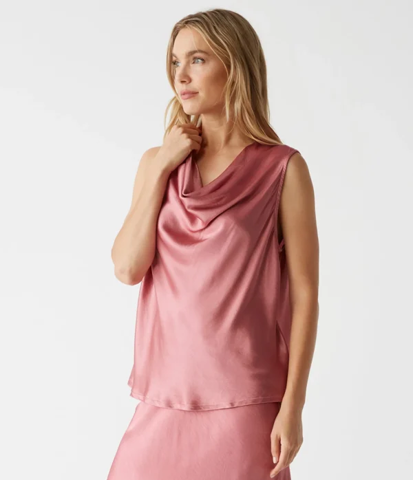Michael Stars Mitzi Cowl Neck Top- Tops, Blouses & Shirts