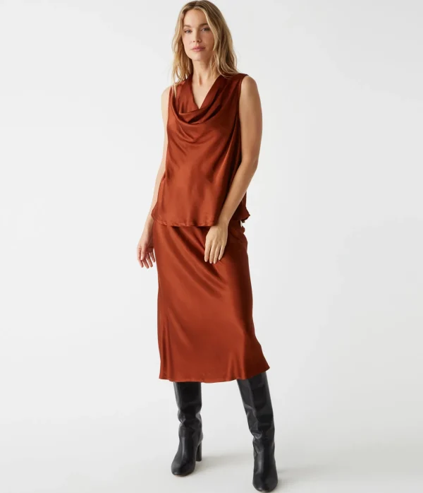Michael Stars Mitzi Cowl Neck Top- Tops, Blouses & Shirts