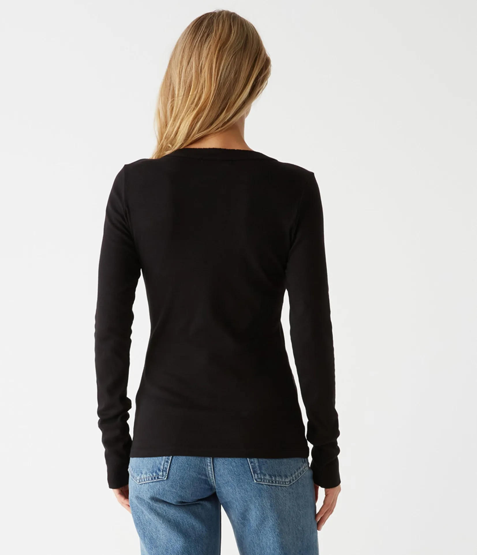 molly_vneck_tee_18.webp Michael Stars Molly V-Neck Tee- T-Shirts | Supima Cotton T-Shirts