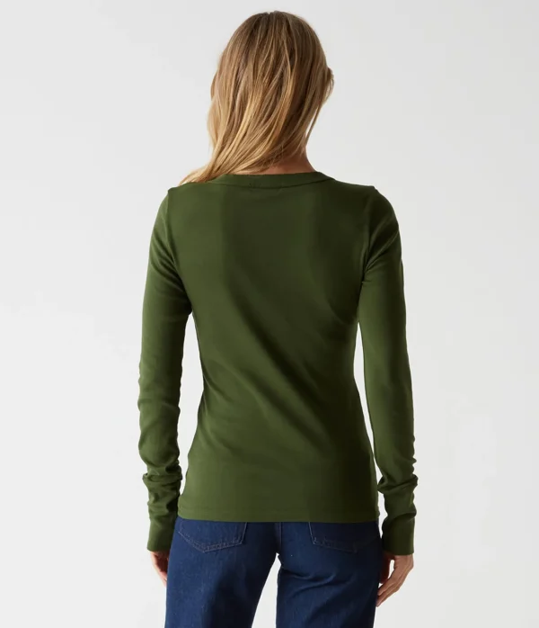 Michael Stars Molly V-Neck Tee- T-Shirts | Supima Cotton T-Shirts