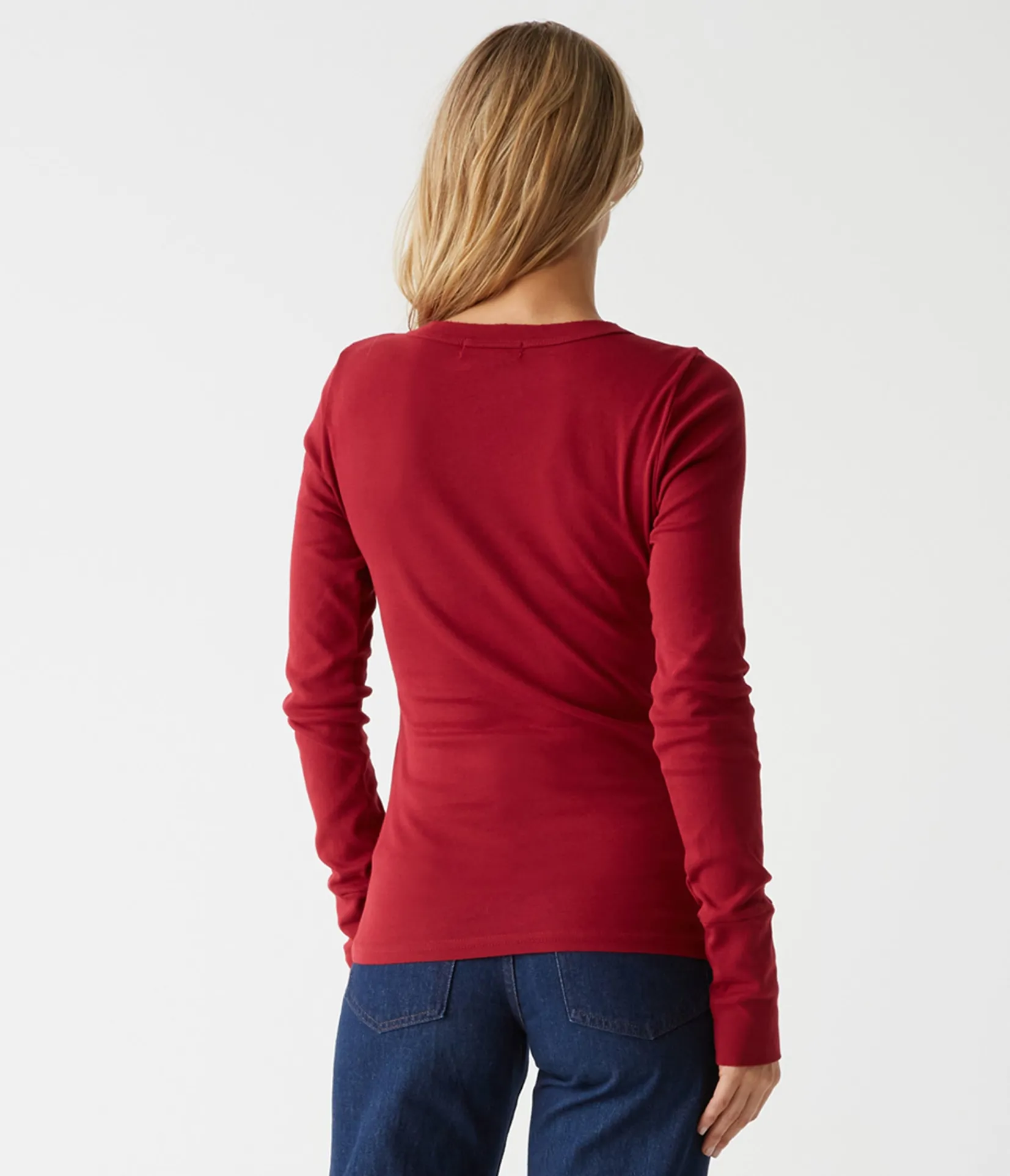 molly_vneck_tee_52.webp Michael Stars Molly V-Neck Tee- T-Shirts | Supima Cotton T-Shirts