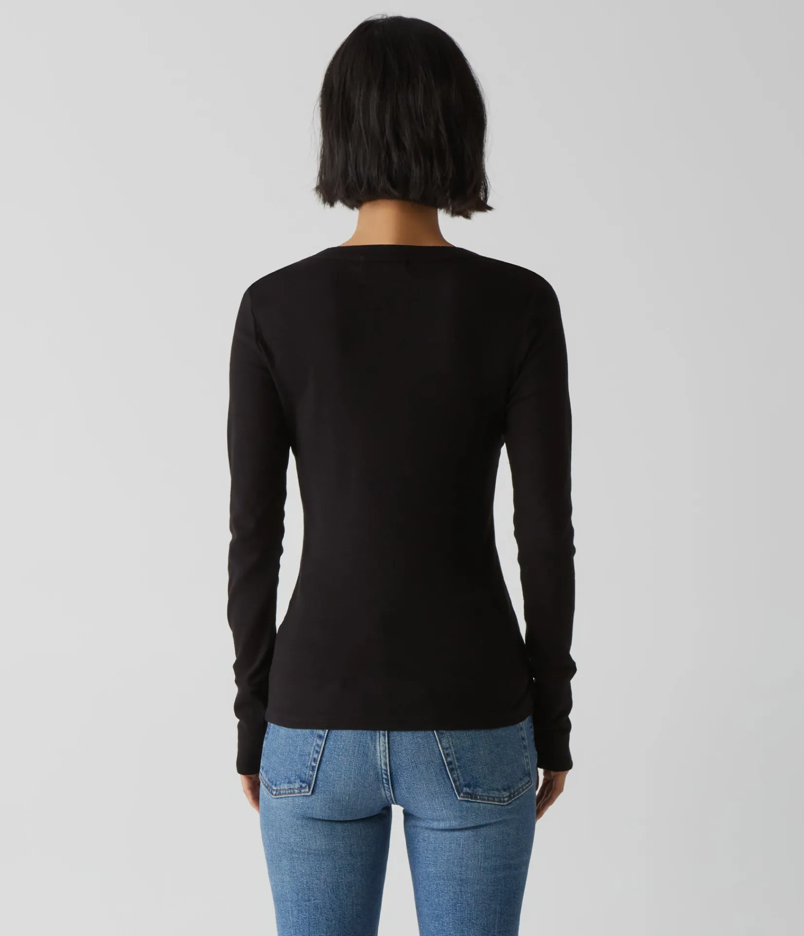 molly_vneck_tee_55.webp Michael Stars Molly V-Neck Tee- T-Shirts | Supima Cotton T-Shirts