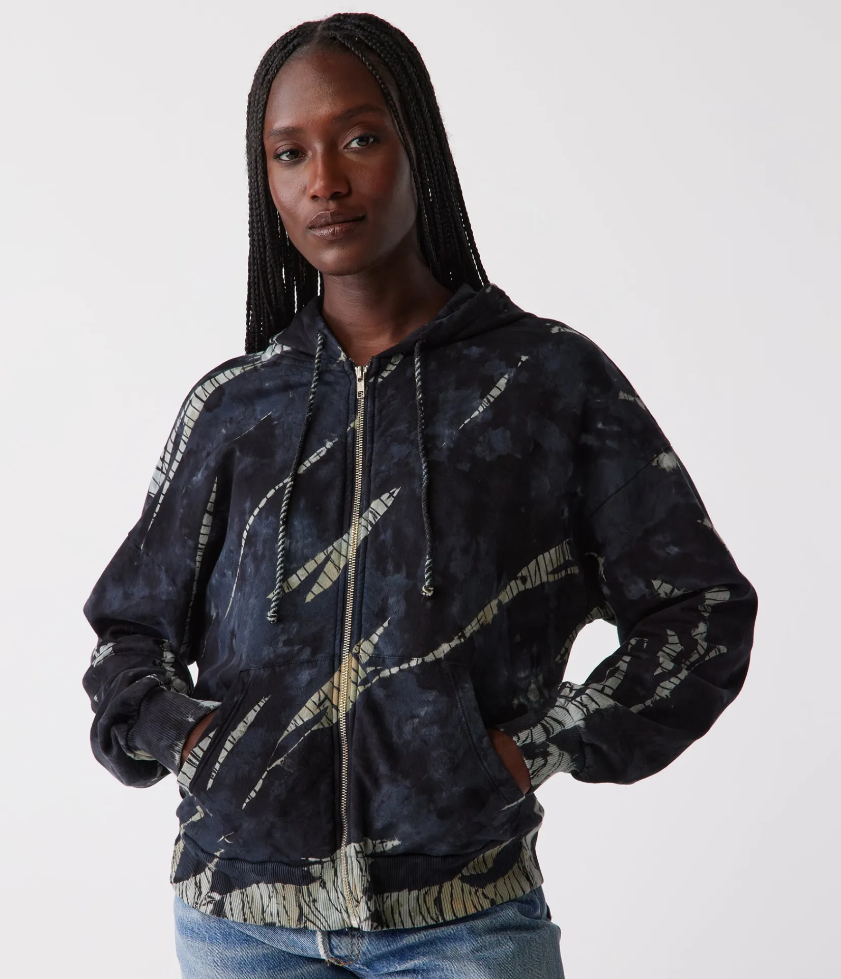 naomi_double_dye_zipup_hoodie_0.webp Michael Stars Naomi Double Dye Zip-Up Hoodie- Loungewear