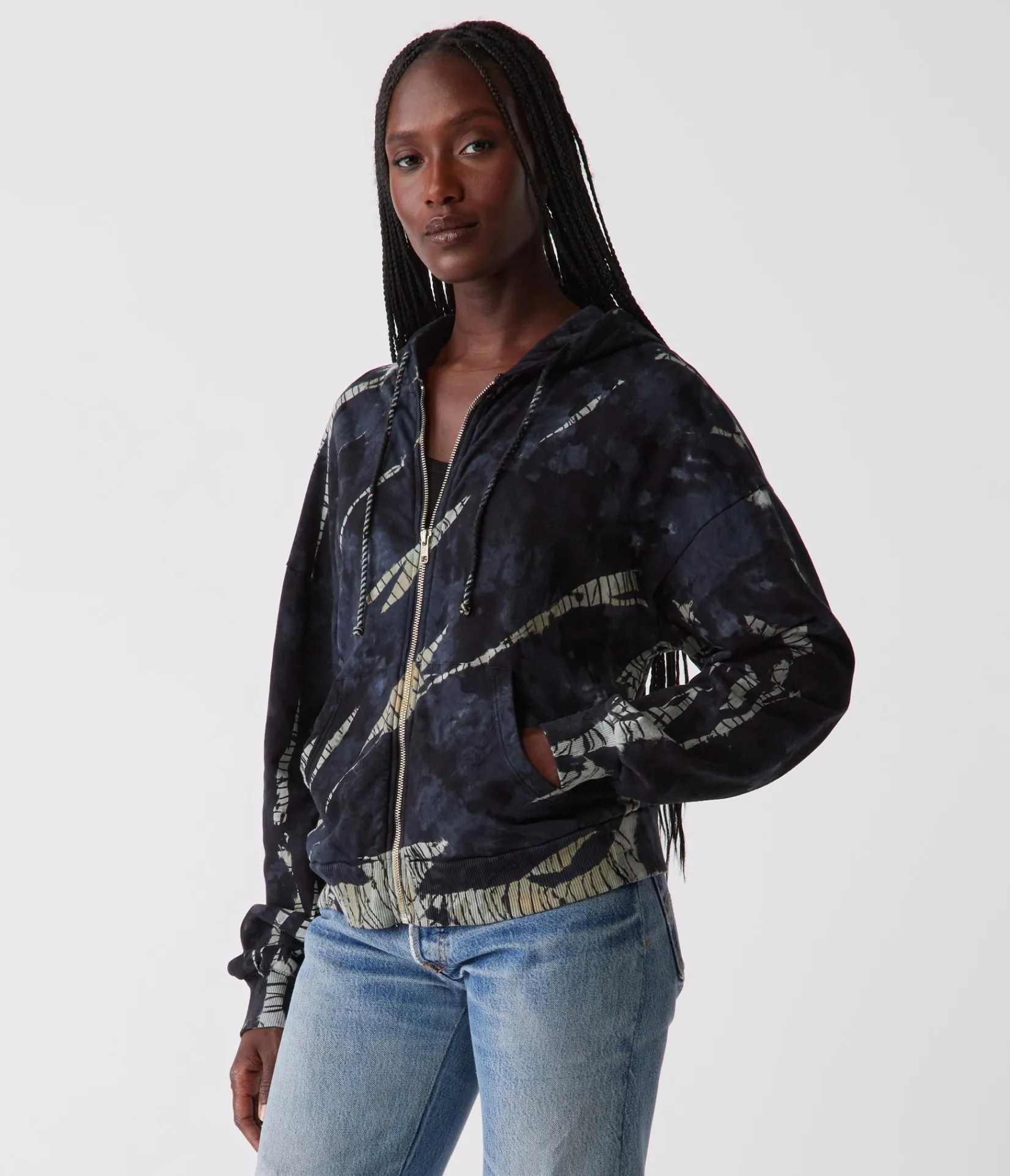 naomi_double_dye_zipup_hoodie_2.webp Michael Stars Naomi Double Dye Zip-Up Hoodie- Loungewear