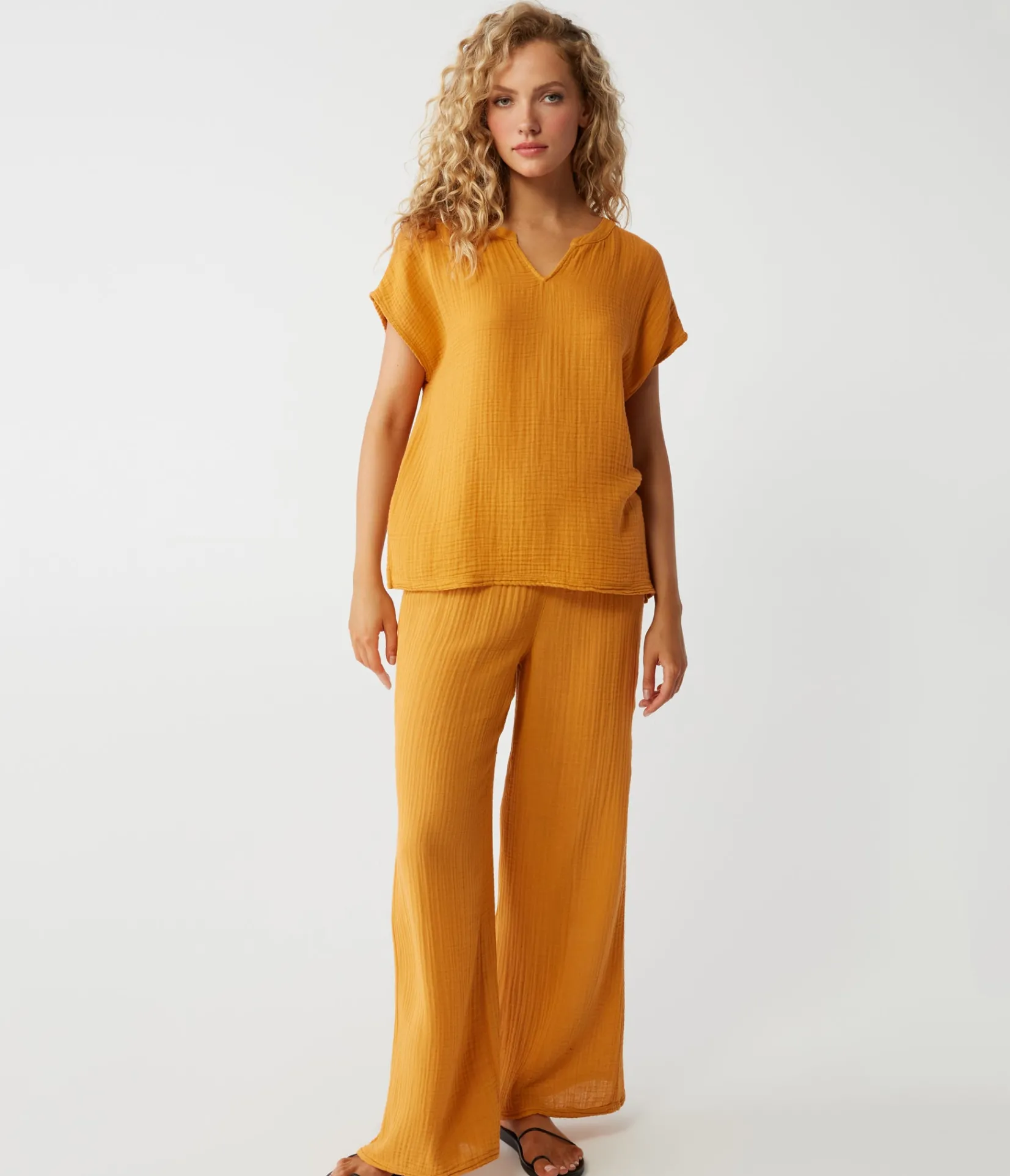 naomi_split_neck_top_21.webp Michael Stars Naomi Split Neck Top- Tops, Blouses & Shirts