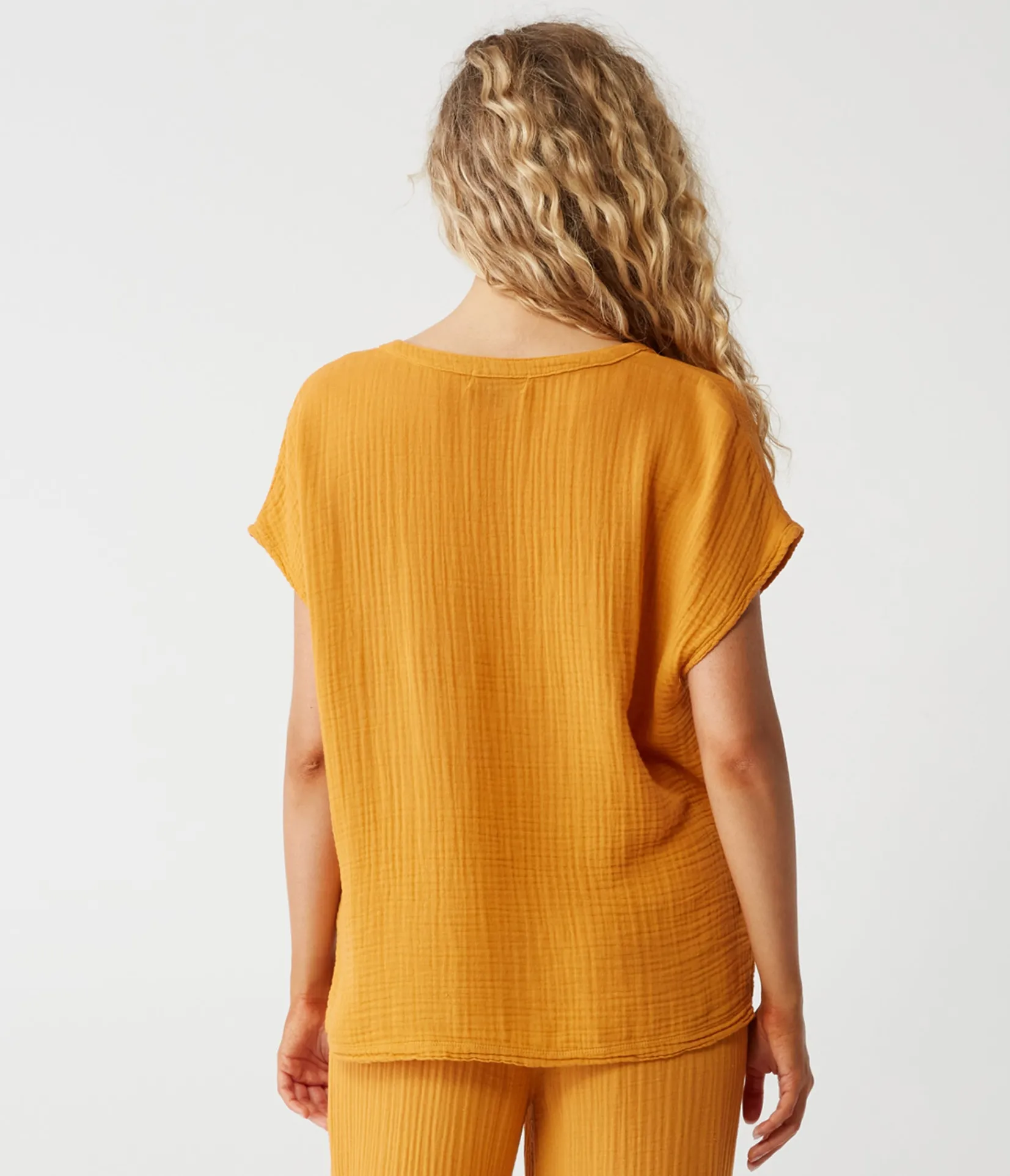 naomi_split_neck_top_23.webp Michael Stars Naomi Split Neck Top- Tops, Blouses & Shirts
