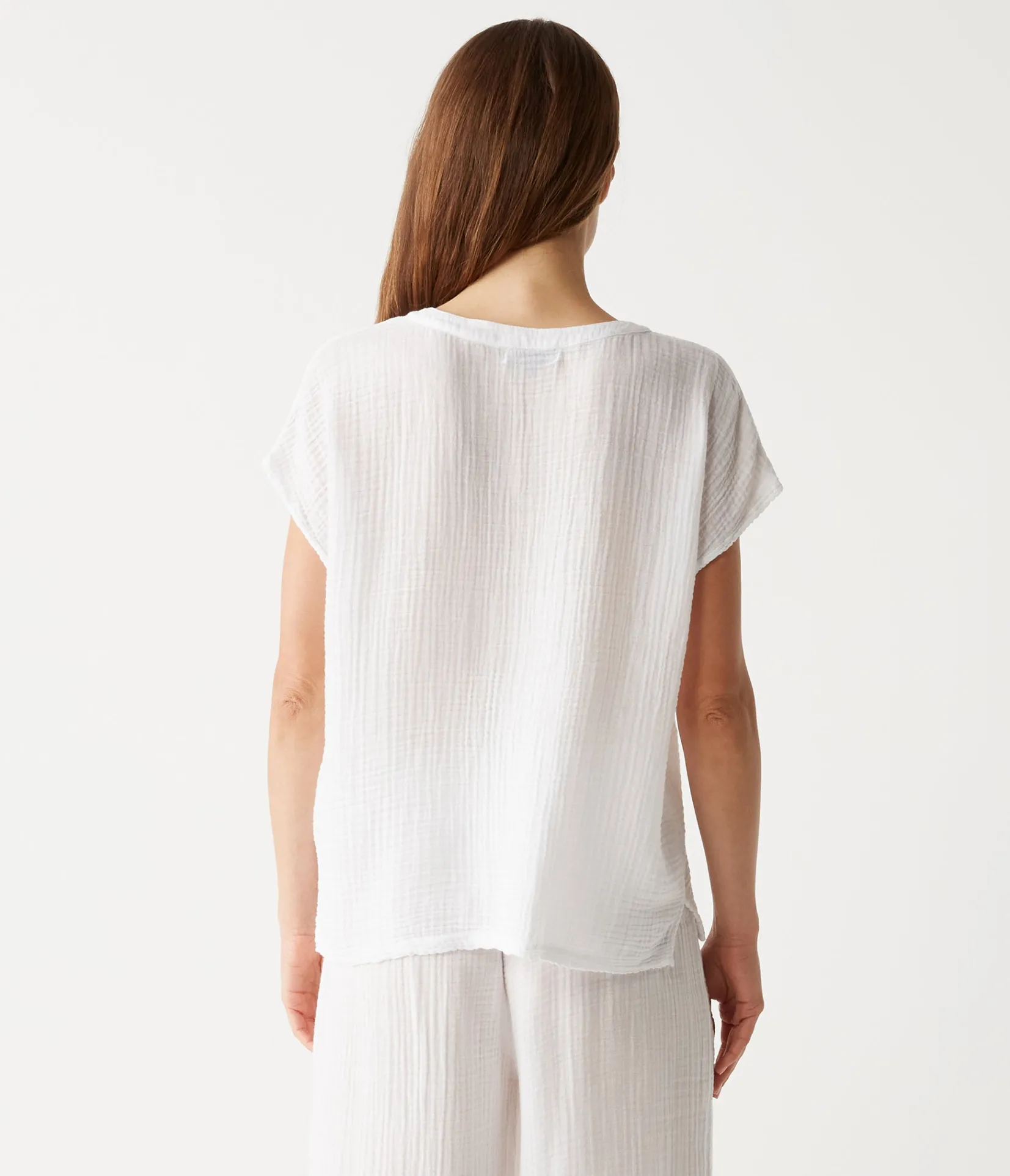 naomi_split_neck_top_7.webp Michael Stars Naomi Split Neck Top- Tops, Blouses & Shirts