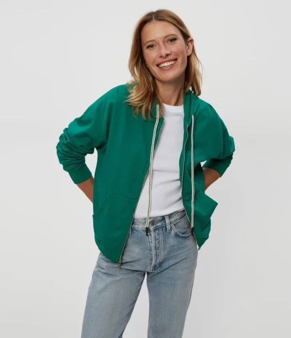 Michael Stars Naomi Zip-Up Hoodie- Loungewear