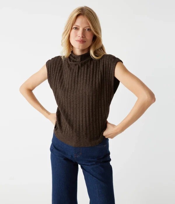 Michael Stars Nara Mock Neck Top- Tops, Blouses & Shirts | Sweaters & Cardigans