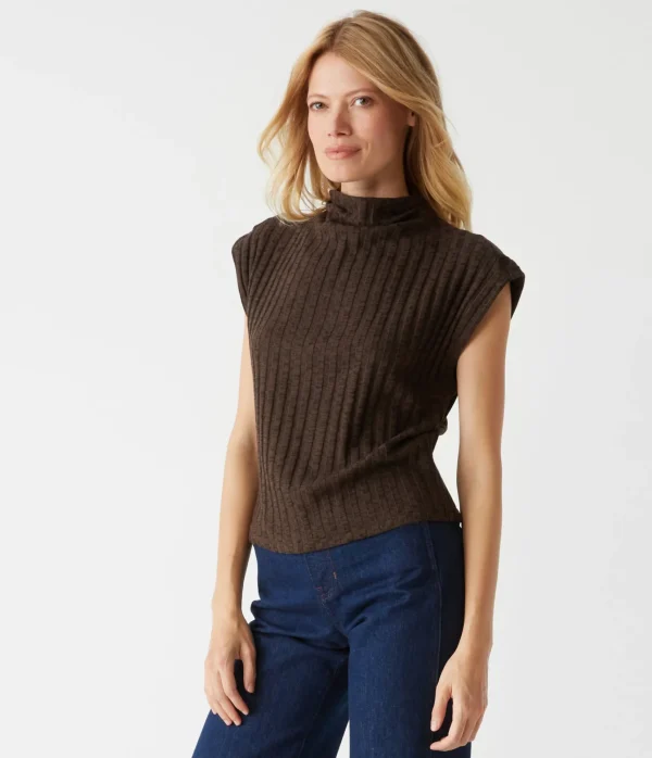 Michael Stars Nara Mock Neck Top- Tops, Blouses & Shirts | Sweaters & Cardigans