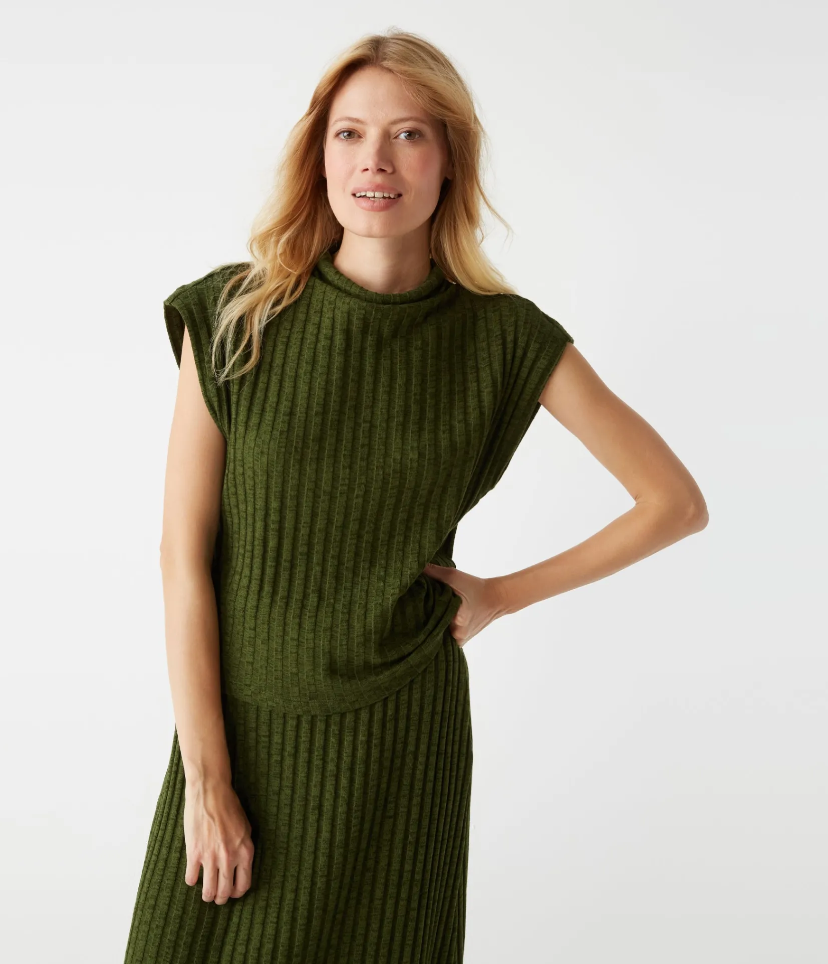 nara_mock_neck_top_16.webp Michael Stars Nara Mock Neck Top- Tops, Blouses & Shirts | Sweaters & Cardigans