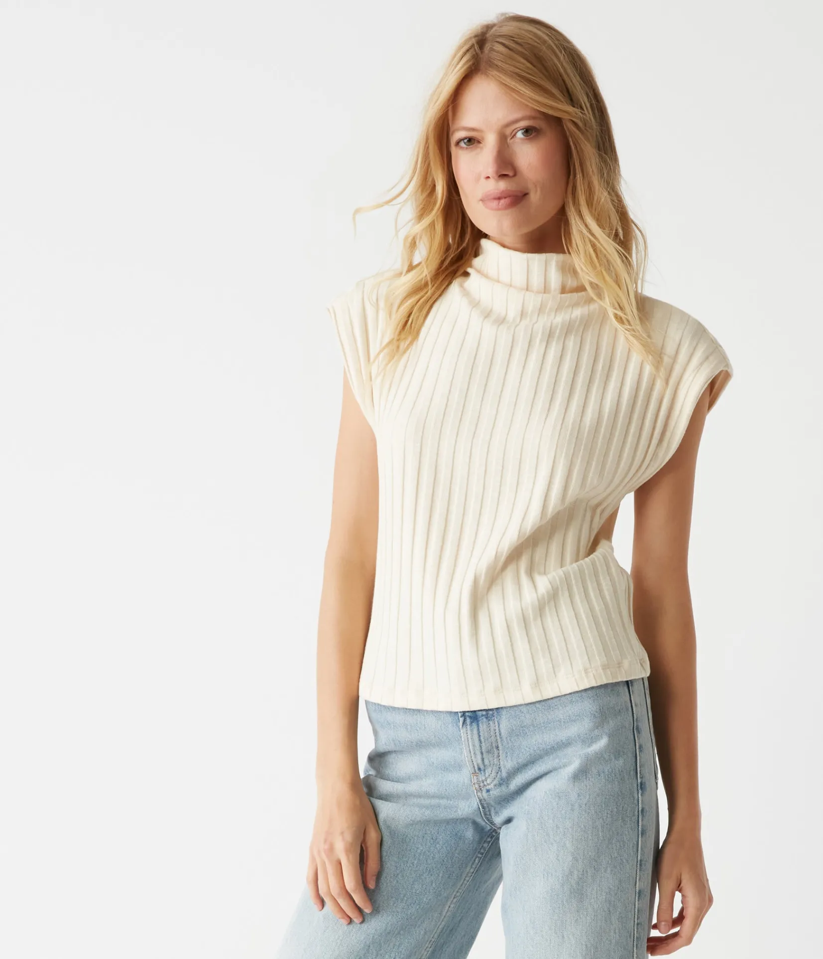 nara_mock_neck_top_2.webp Michael Stars Nara Mock Neck Top- Tops, Blouses & Shirts | Sweaters & Cardigans