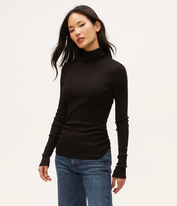Michael Stars Nessa Shine Turtleneck- T-Shirts | Shine T-Shirts