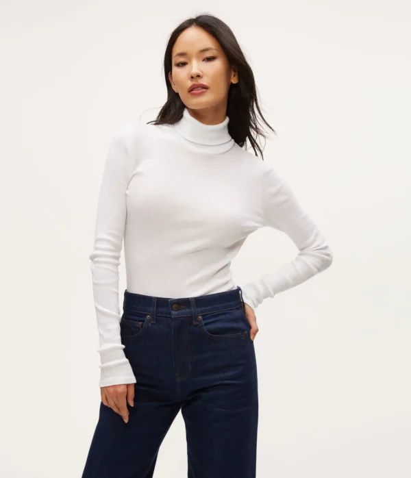 Michael Stars Nessa Shine Turtleneck- T-Shirts | Shine T-Shirts
