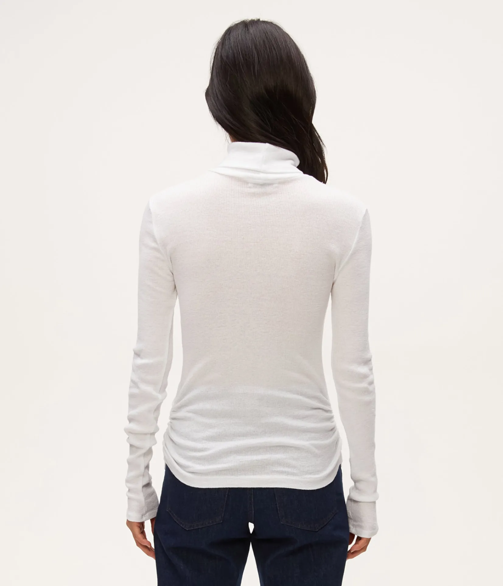 nessa_shine_turtleneck_7.webp Michael Stars Nessa Shine Turtleneck- T-Shirts | Shine T-Shirts