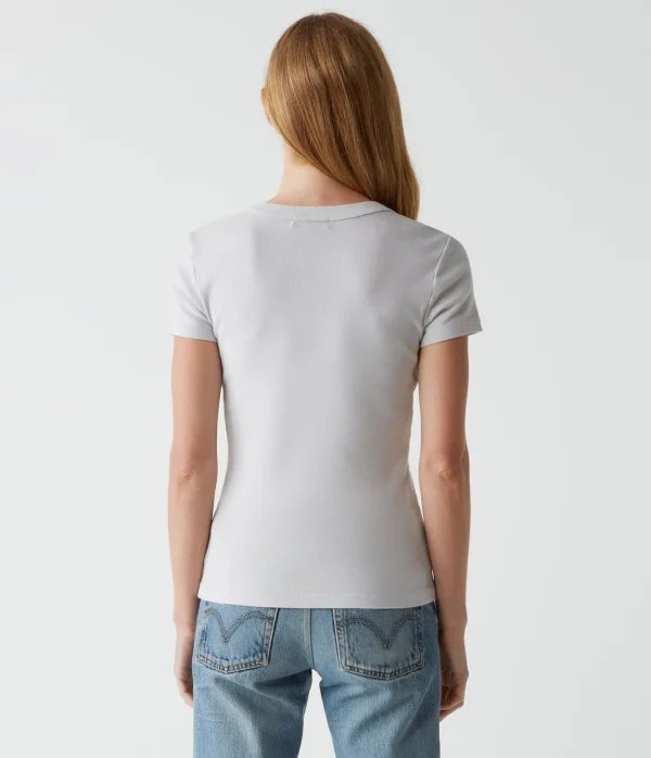 Michael Stars Nikki V-Neck Tee- T-Shirts | 1x1 Cotton T-Shirts