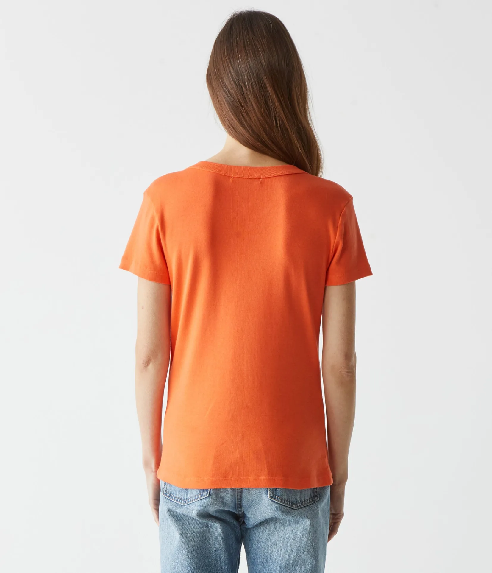 nikki_vneck_tee_46.webp Michael Stars Nikki V-Neck Tee- T-Shirts | 1x1 Cotton T-Shirts