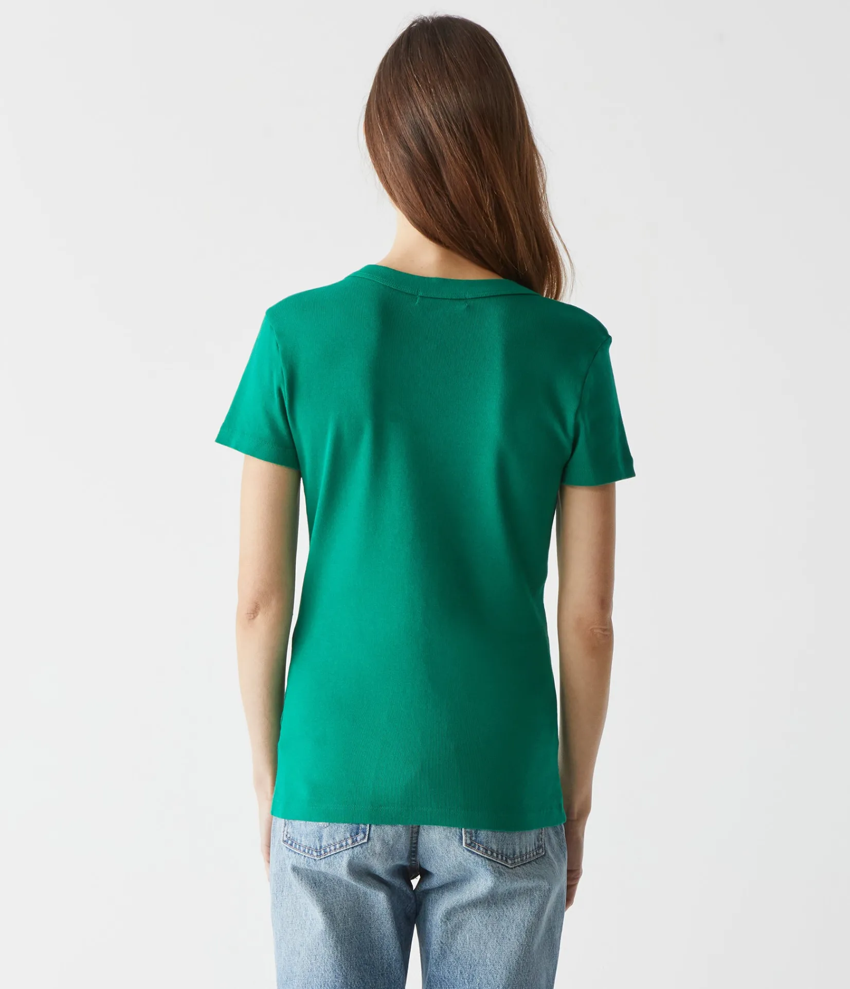 nikki_vneck_tee_50.webp Michael Stars Nikki V-Neck Tee- T-Shirts | 1x1 Cotton T-Shirts
