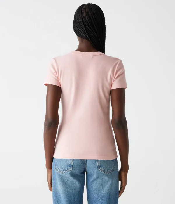 Michael Stars Nikki V-Neck Tee- T-Shirts | 1x1 Cotton T-Shirts