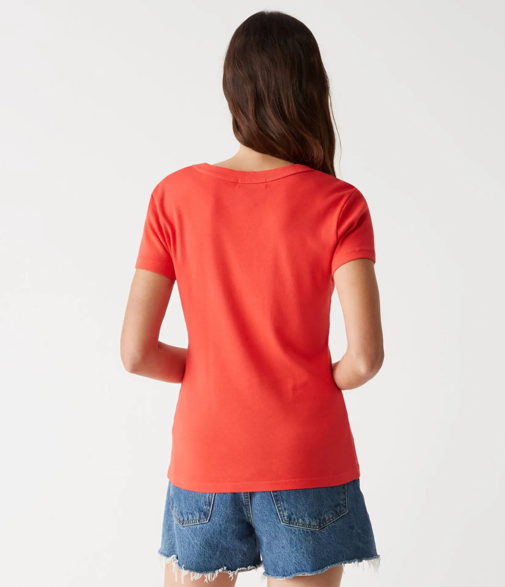 nikki_vneck_tee_74.webp Michael Stars Nikki V-Neck Tee- T-Shirts | 1x1 Cotton T-Shirts