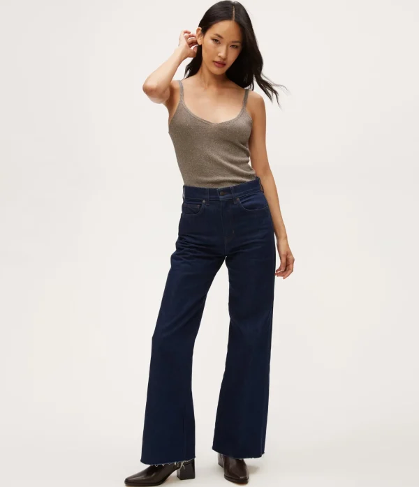Michael Stars Nomi Metallic Sweater Camisole- Sweaters & Cardigans