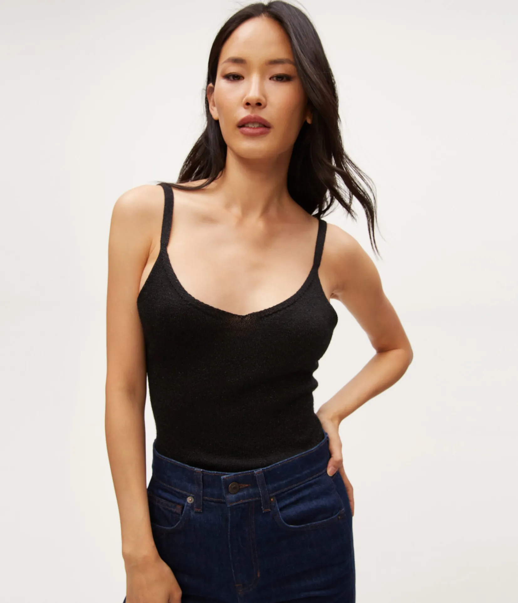 nomi_metallic_sweater_camisole_6.webp Michael Stars Nomi Metallic Sweater Camisole- Sweaters & Cardigans